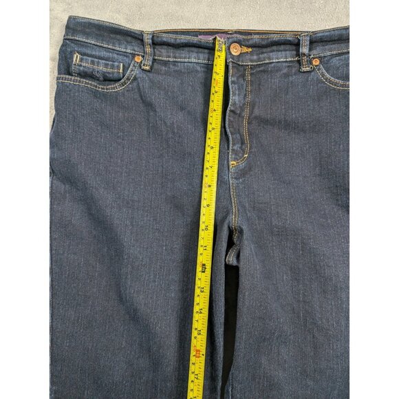 Gloria Vanderbilt Amanda Jeans Womens Size 16 Denim Straight Mom Casual Comfort - Picture 4 of 8